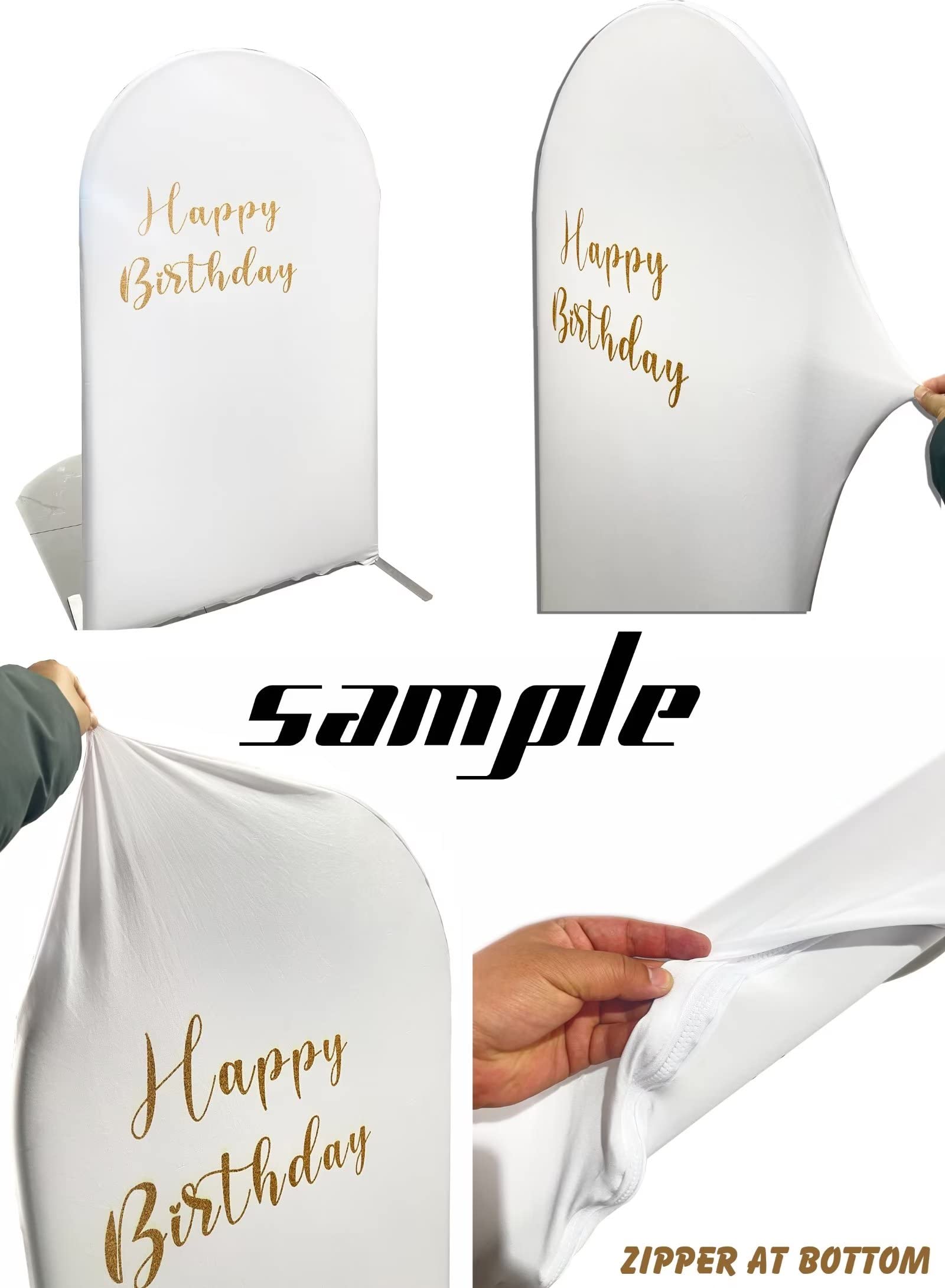 Amazon.com: Spandex Arch Backdrop Cover 3x6ft Double-Sided Round